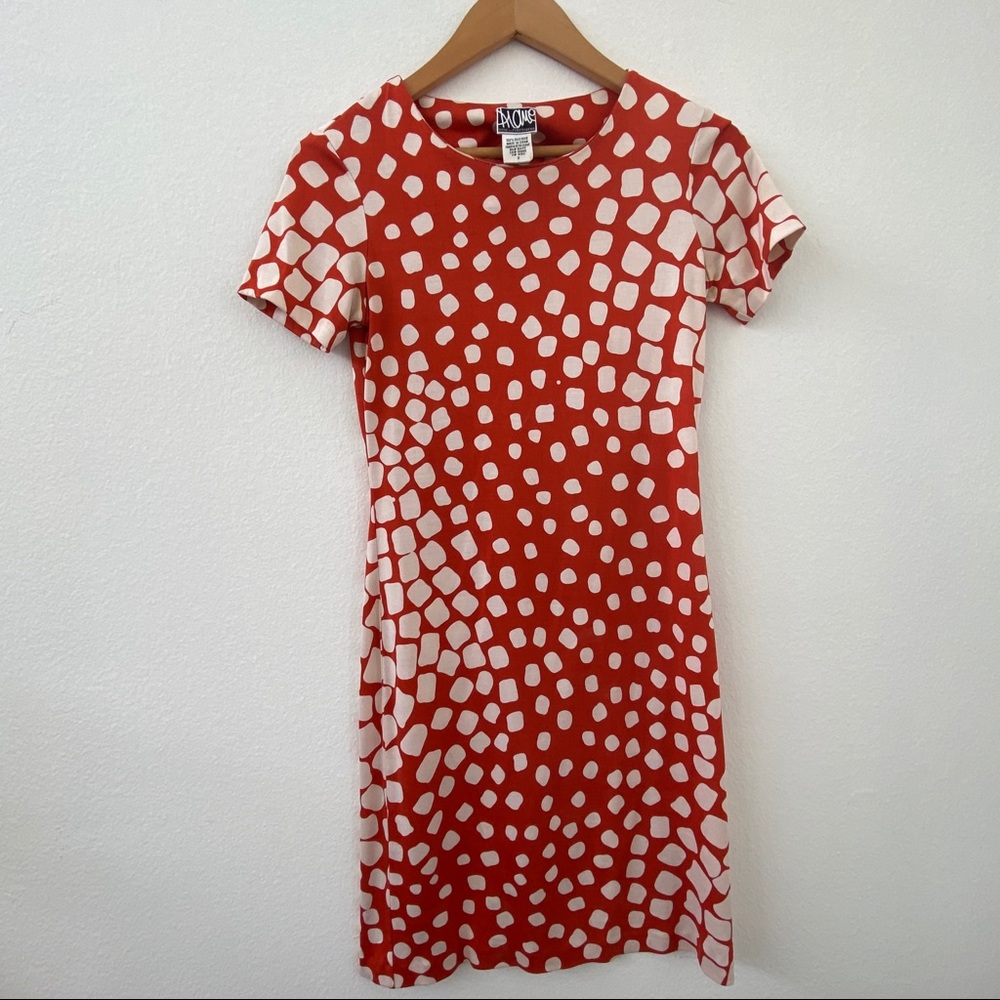 DVF silk modern polka-dot fitted t-shirt dress